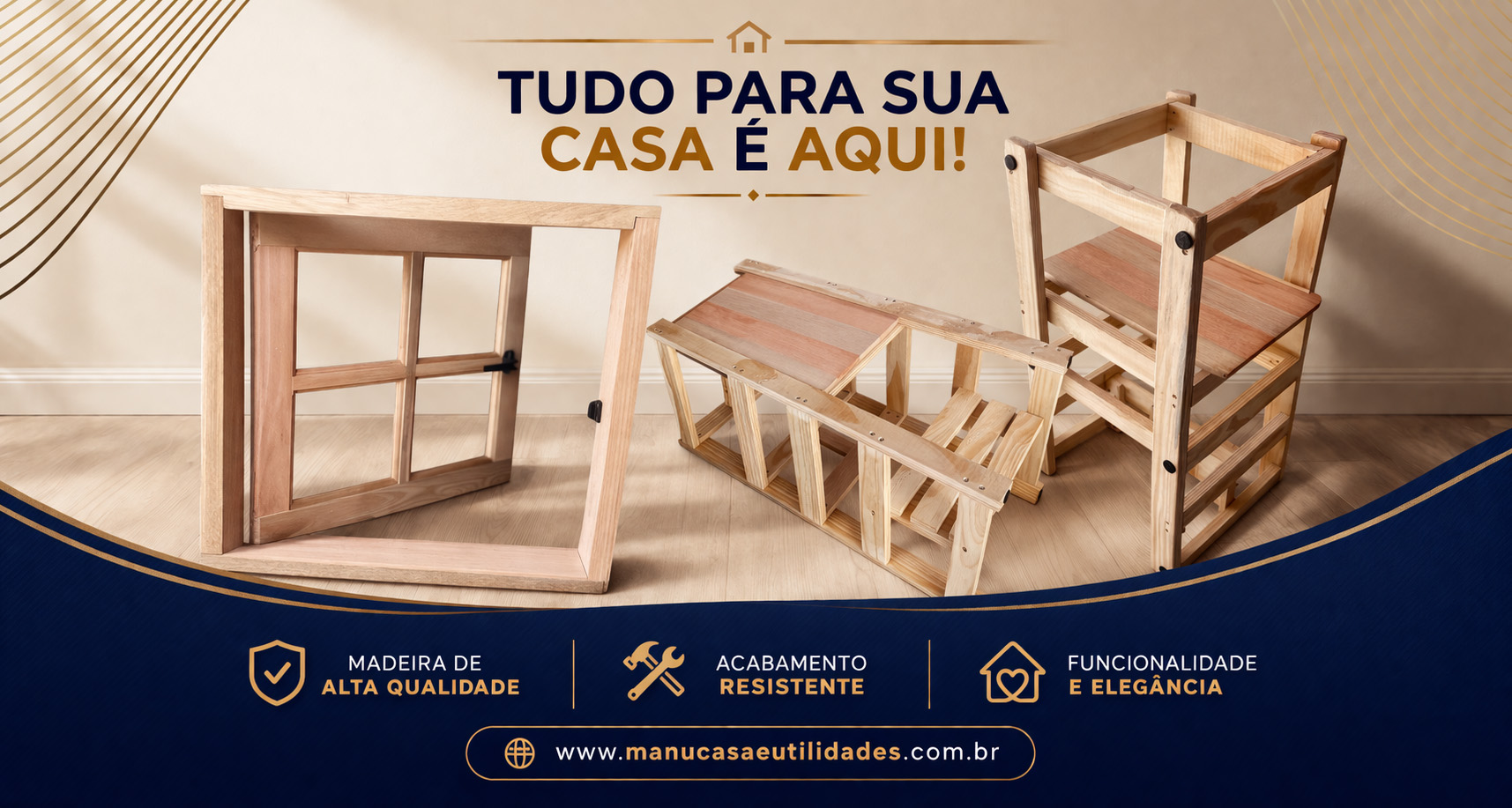 Produtos em Madeira Manu Casa e Utilidades